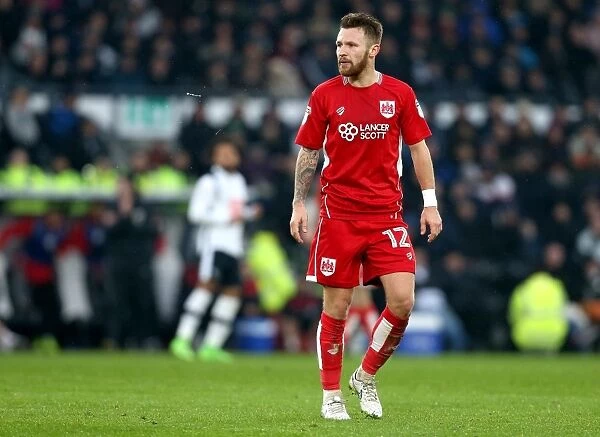 Matty Taylor in Action: Derby County vs. Bristol City, Sky Bet Championship (11 / 02 / 2017)