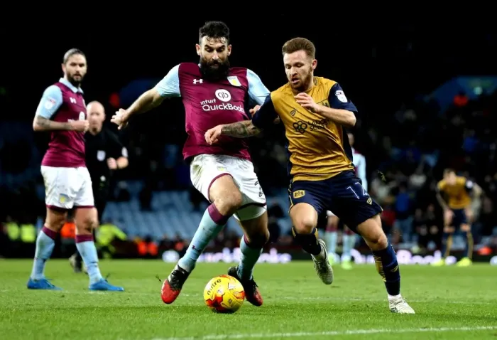 Framed Print : Matty Taylor Dashes Past Mile Jedinak: Aston Villa vs. Bristol City, Sky Bet Championship (February 2017) Framed Print : Matty Taylor Dashes Past Mile Jedinak: Aston Villa vs. Bristol City, Sky Bet Championship (February 2017)