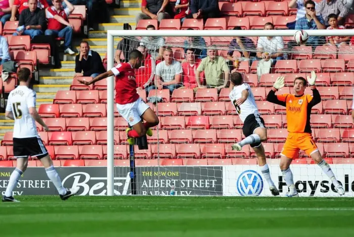 Framed Print : Mellis's Decisive Header: Barnsley's Edge over Bristol City in Championship Battle Framed Print : Mellis's Decisive Header: Barnsley's Edge over Bristol City in Championship Battle