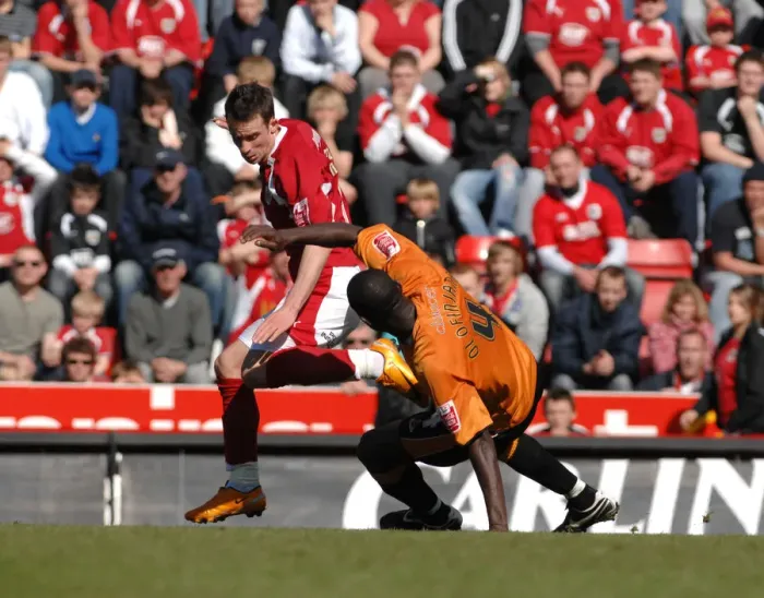 Framed Print : Michael McIndoe in Action: Bristol City vs. Wolverhampton Wanderers Framed Print : Michael McIndoe in Action: Bristol City vs. Wolverhampton Wanderers