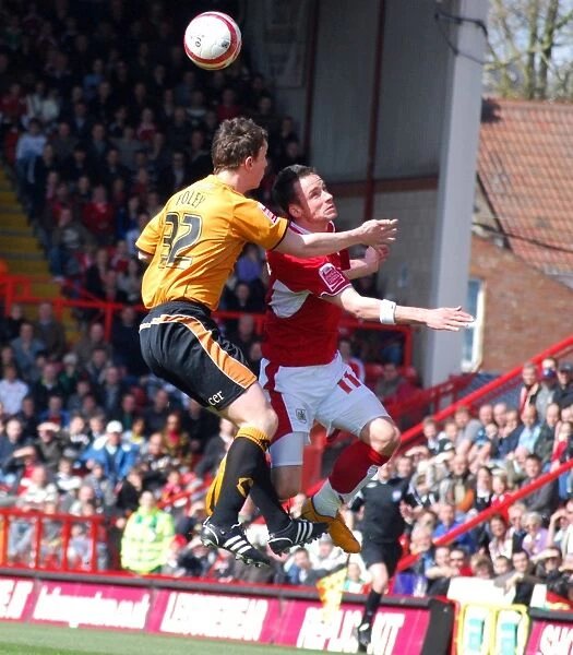 Michael McIndoe in Action for Bristol City Against Wolverhampton Wanderers