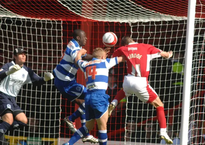 Framed Print : Michael McIndoe in Action Against QPR for Bristol City Framed Print : Michael McIndoe in Action Against QPR for Bristol City