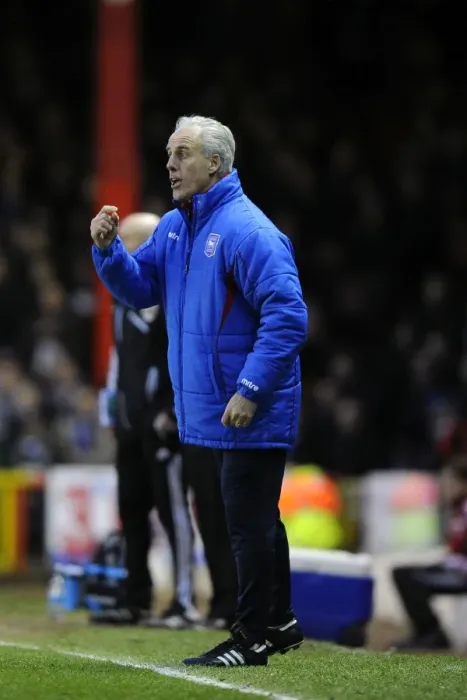 Framed Print : Mick McCarthy Leads Ipswich Town Against Bristol City in Championship Clash, January 2013