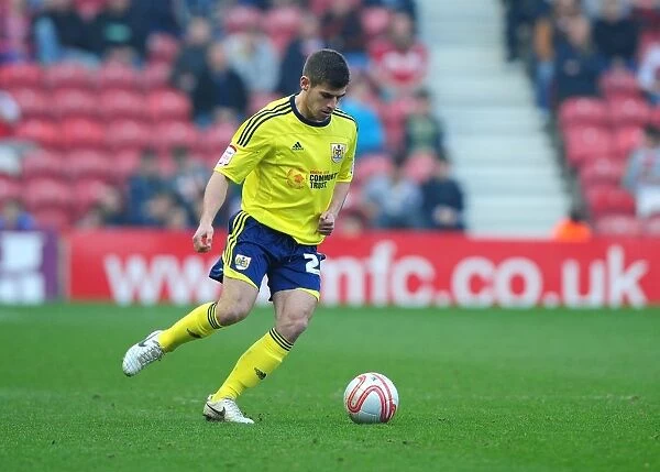 Middlesbrough vs. Bristol City: Joe Edwards in Action at Riverside Stadium, 2012
