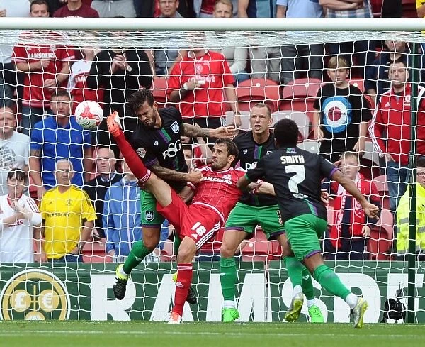 Middlesbrough's Stewart Downing Goal Disallowed: High Foot on Marlon Pack (Bristol City vs Middlesbrough, Sky Bet Championship, 2015)