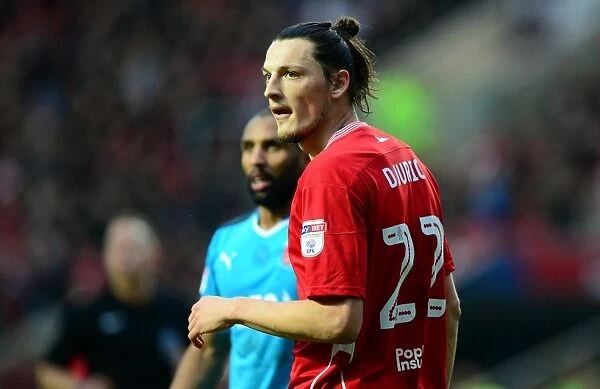 Milan Djuric in Action: FA Cup Third Round - Bristol City vs Fleetwood Town