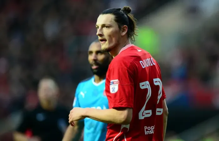 Framed Print : Milan Djuric in Action: FA Cup Third Round - Bristol City vs Fleetwood Town Framed Print : Milan Djuric in Action: FA Cup Third Round - Bristol City vs Fleetwood Town