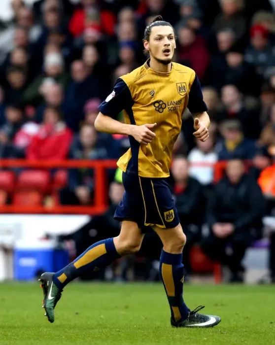 Framed Print : Milan Djuric in Action: Nottingham Forest vs. Bristol City, Sky Bet Championship 2017