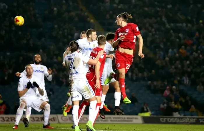 Framed Print : Milan Djuric Scores the Winning Goal: Leeds United vs. Bristol City, Sky Bet Championship (14 / 02 / 2017)