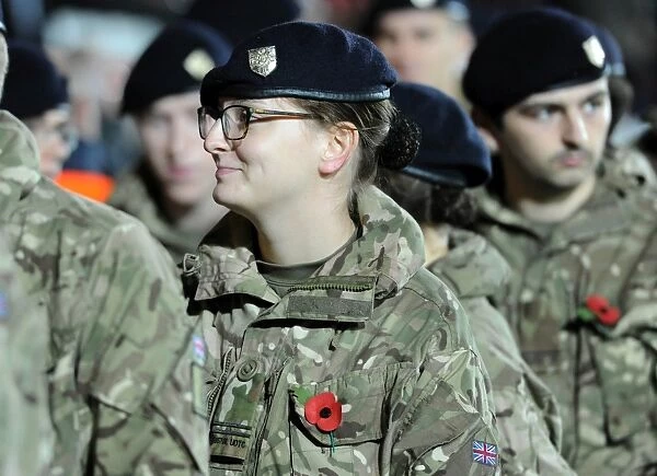 Military Personnel Honoring Bristol City at Ashton Gate vs. Wolves, 2015