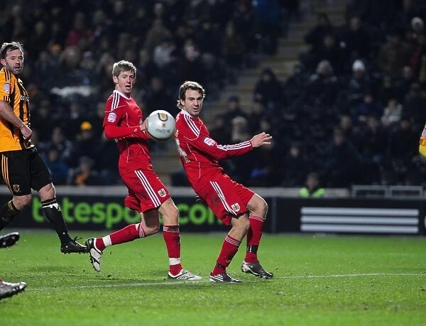Moments Away: Stead and Pitman's Close Call with a Rose Cross - Hull City vs. Bristol City, Championship (18 / 12 / 2010)