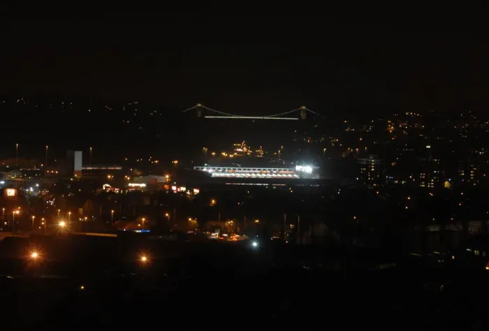 Framed Print : Moonlit Ashton Gate: Bristol City Football Club Framed Print : Moonlit Ashton Gate: Bristol City Football Club