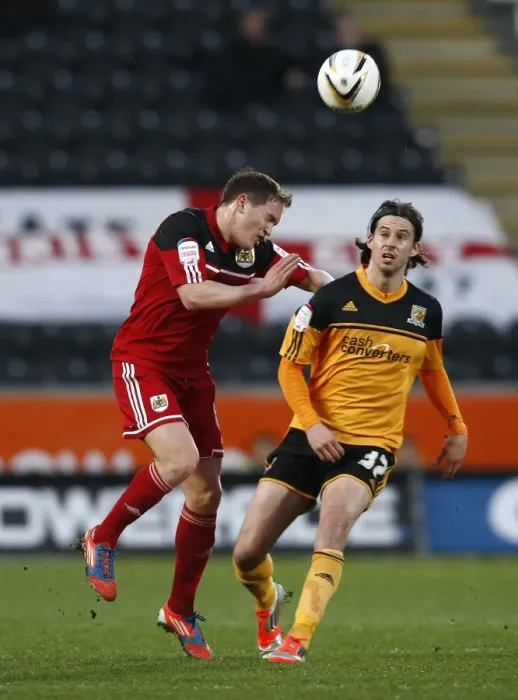 Framed Print : Neil Kilkenny Clears the Way: Hull City vs. Bristol City Championship Clash, 2013 Framed Print : Neil Kilkenny Clears the Way: Hull City vs. Bristol City Championship Clash, 2013