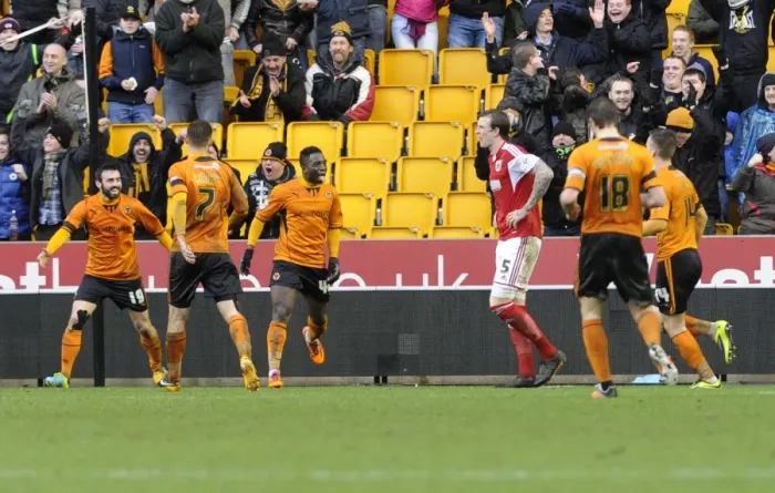 Framed Print : Neouha Dicko's Goal: Wolverhampton Wanderers Take the Lead over Bristol City (Sky Bet League One, January 2014)