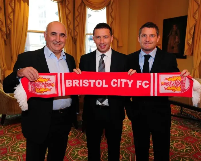 Framed Print : New Beginnings at Ashton Gate: McInnes, Sexstone, and Docherty Introduced as Bristol City's Management Team (Championship Football, 2011) Framed Print : New Beginnings at Ashton Gate: McInnes, Sexstone, and Docherty Introduced as Bristol City's Management Team (Championship Football, 2011)
