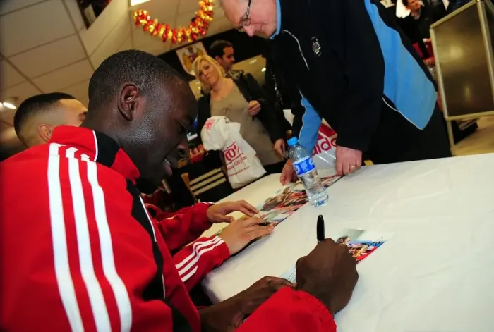 Framed Print : New Faces: Player Signing Event at Bristol City FC - Season 10-11