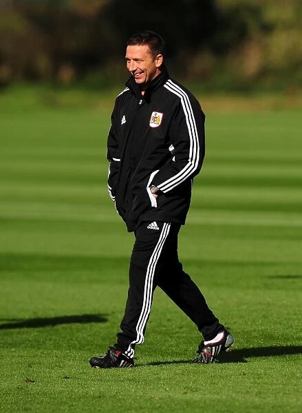 New Manager Derek McInnes Begins Training at Ashton Gate Stadium with Bristol City (October 2011)