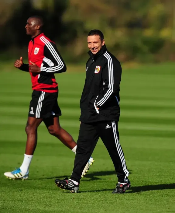 Framed Print : New Manager Derek McInnes Begins Training with Bristol City at Ashton Gate Stadium (October 2011) Framed Print : New Manager Derek McInnes Begins Training with Bristol City at Ashton Gate Stadium (October 2011)