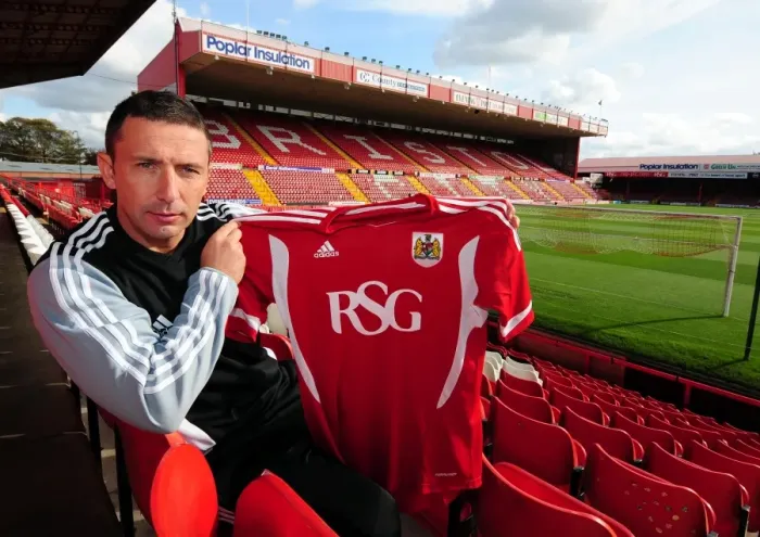 Framed Print : New Manager Derek McInnes Kicks Off Championship Season at Ashton Gate Stadium (2011) Framed Print : New Manager Derek McInnes Kicks Off Championship Season at Ashton Gate Stadium (2011)