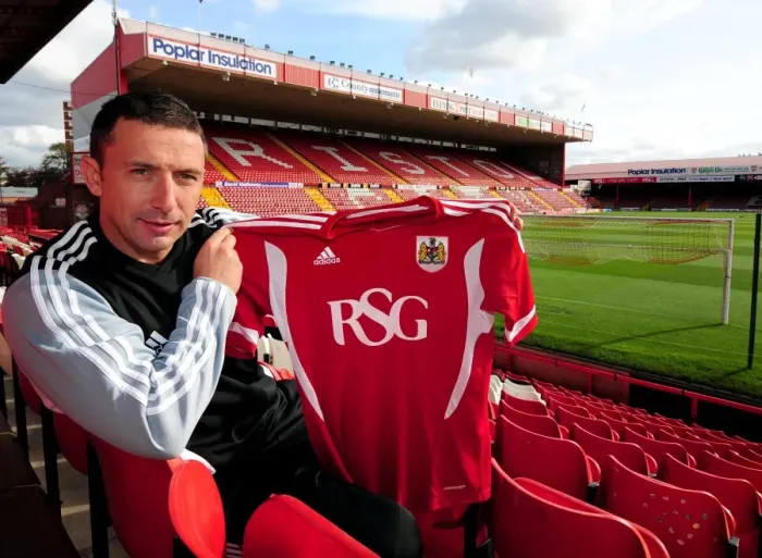 Framed Print : New Manager Derek McInnes Kicks Off Championship Season at Ashton Gate Stadium (2011) Framed Print : New Manager Derek McInnes Kicks Off Championship Season at Ashton Gate Stadium (2011)