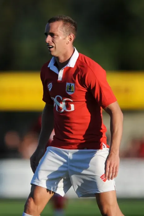 Framed Print : New Signing Aaron Wilbraham in Action: Pre-Season Friendly vs. Weston Super Mare, 2014 Framed Print : New Signing Aaron Wilbraham in Action: Pre-Season Friendly vs. Weston Super Mare, 2014