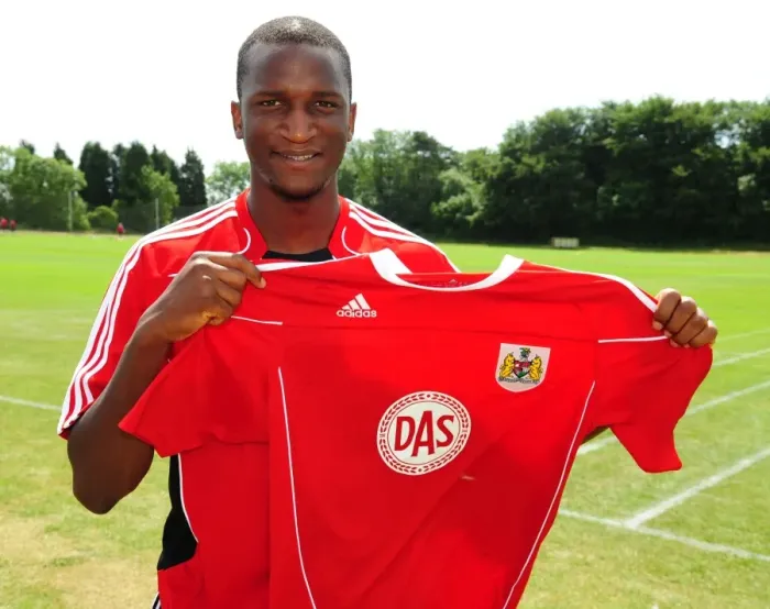 Framed Print : New Signing Kalifa Cisse Training with Bristol City FC Framed Print : New Signing Kalifa Cisse Training with Bristol City FC