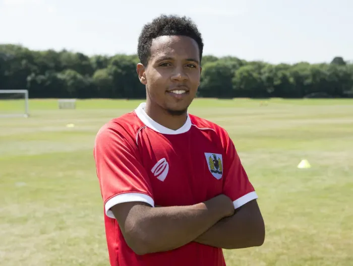 Framed Print : New Signing Korey Smith at Bristol City's First Pre-Season Training Session (July 2, 2014) Framed Print : New Signing Korey Smith at Bristol City's First Pre-Season Training Session (July 2, 2014)