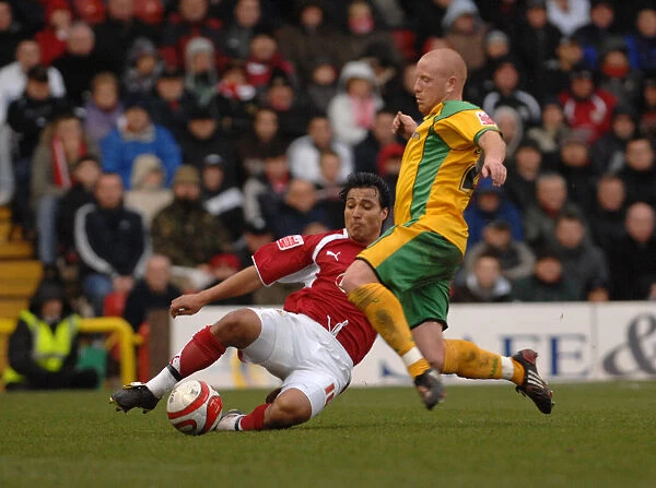 Nick Carle in Action: Bristol City vs Norwich City