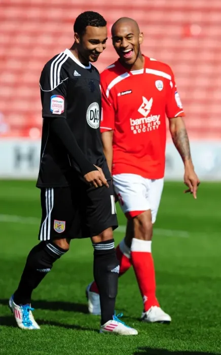 Framed Print : Nicky and Danny: A Reunion of Rivals - Barnsley vs. Bristol City, 2011