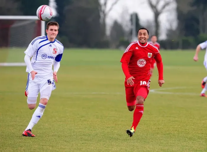 Framed Print : Nicky Maynard in Action for Bristol City: Reserves vs Swindon Reserves Framed Print : Nicky Maynard in Action for Bristol City: Reserves vs Swindon Reserves