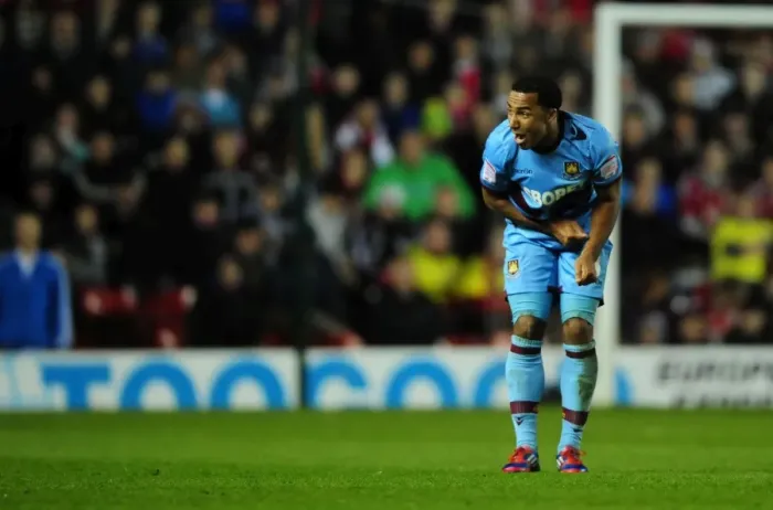 Framed Print : Nicky Maynard in Action: Bristol City vs. West Ham United at Ashton Gate Stadium (2012) Framed Print : Nicky Maynard in Action: Bristol City vs. West Ham United at Ashton Gate Stadium (2012)