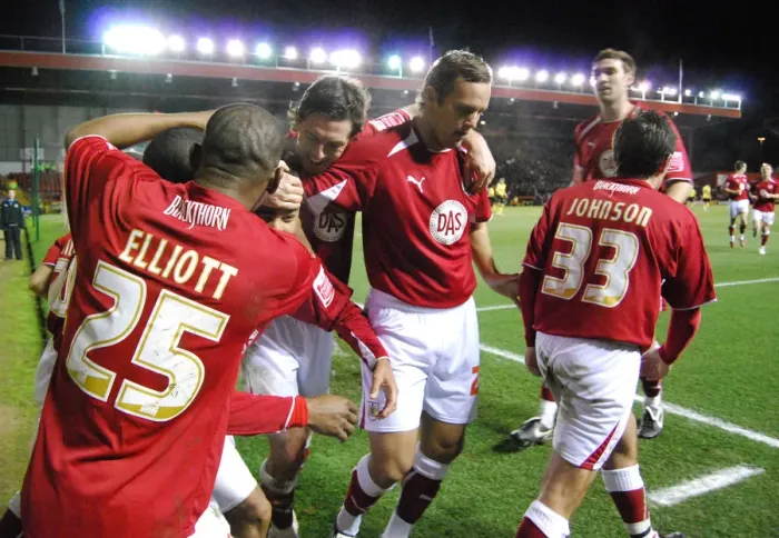 Framed Print : Nicky Maynard Celebration