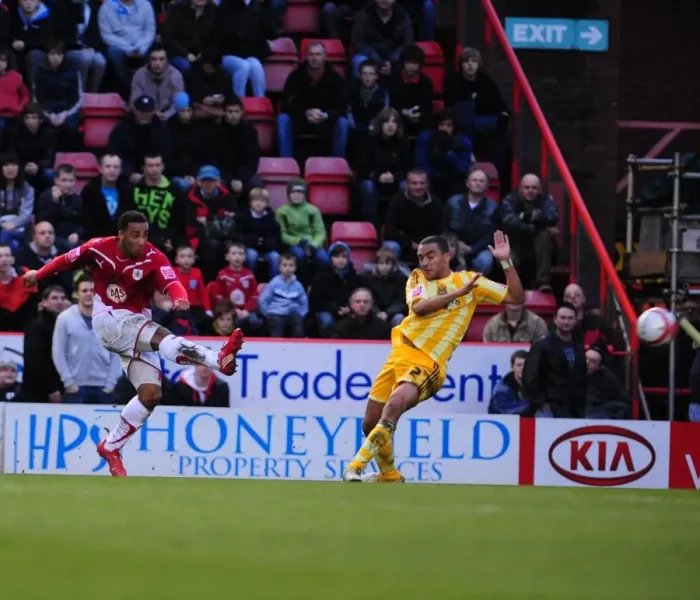 Framed Print : Nicky Maynard Scores Brilliant Second Goal: Bristol City vs. Newcastle United, Championship 2010 - Ashton Gate Stadium Framed Print : Nicky Maynard Scores Brilliant Second Goal: Bristol City vs. Newcastle United, Championship 2010 - Ashton Gate Stadium