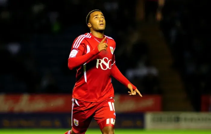Framed Print : Nicky Maynard's Brace: Leicester City vs. Bristol City (Championship Clash), 06-08-2011