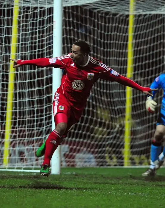 Framed Print : Nicky Maynard's Dramatic Equalizer: A Thrilling Moment for Bristol City in the Championship (22 / 02 / 2011, Watford v Bristol City, Vicarage Road Stadium) Framed Print : Nicky Maynard's Dramatic Equalizer: A Thrilling Moment for Bristol City in the Championship (22 / 02 / 2011, Watford v Bristol City, Vicarage Road Stadium)