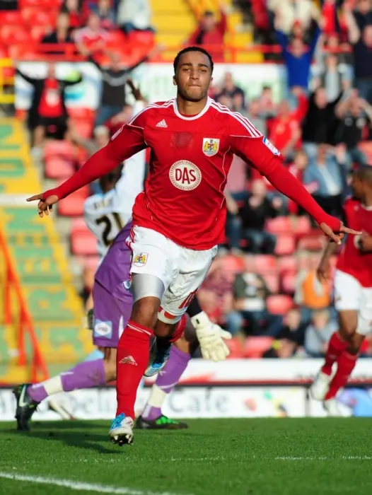 Framed Print : Nicky Maynard's Euphoric Championship Goal Celebration: A Glorious Moment for Bristol City vs Burnley (19 / 03 / 2011) Framed Print : Nicky Maynard's Euphoric Championship Goal Celebration: A Glorious Moment for Bristol City vs Burnley (19 / 03 / 2011)