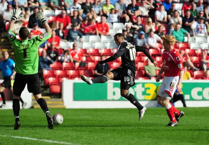 Framed Print : Nicky Maynard's Near-Miss: Barnsley vs. Bristol City, Championship, 09 / 04 / 2011 Framed Print : Nicky Maynard's Near-Miss: Barnsley vs. Bristol City, Championship, 09 / 04 / 2011