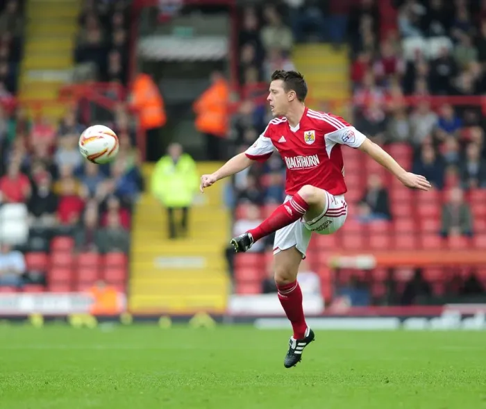 Framed Print : Nicky Shorey in Action: Bristol City vs Colchester United, Sky Bet League One, 2013