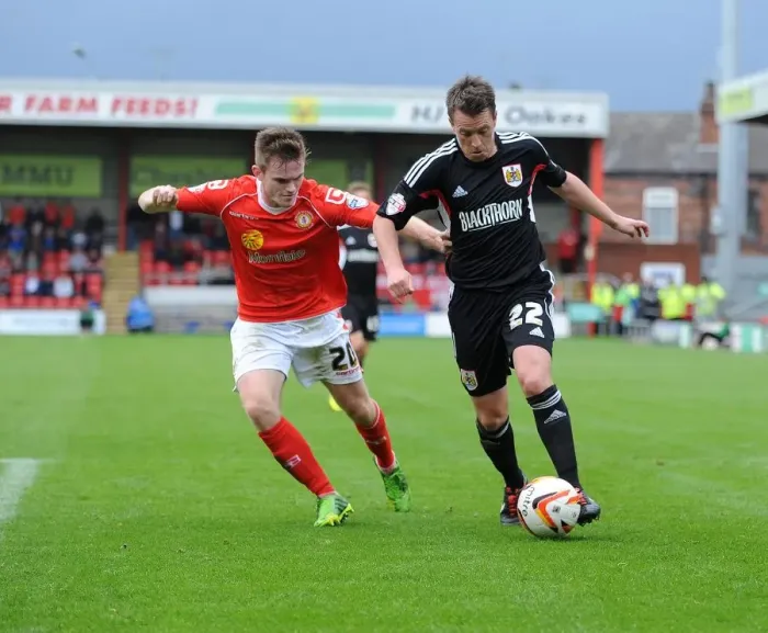 Framed Print : Nicky Shorey in Action: Bristol City vs Crewe Alexandra, 2013 Framed Print : Nicky Shorey in Action: Bristol City vs Crewe Alexandra, 2013