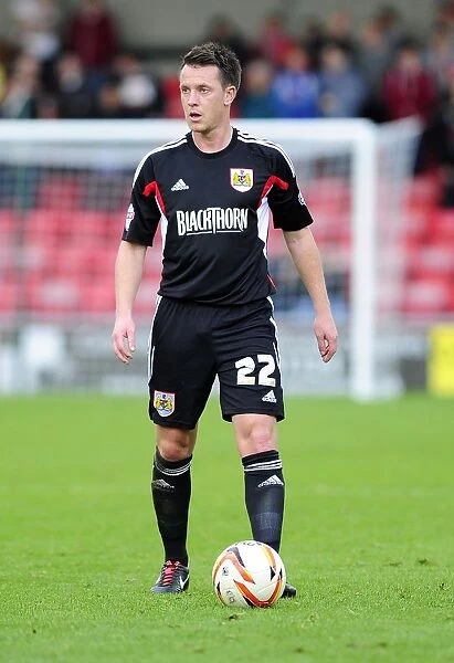 Nicky Shorey in Action: Bristol City's Football Battle at Crewe, Sky Bet League One, 2013