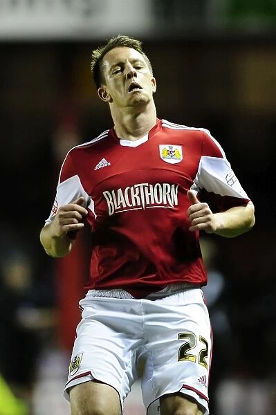 Nicky Shorey of Bristol City in Action Against Brentford, Sky Bet League One, 2013