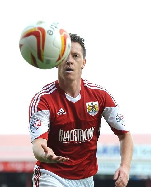 Nicky Shorey of Bristol City in Action against Colchester United, Sky Bet League One, 2013