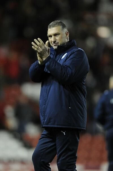 Nigel Pearson at the Helm: Leicester City's Manager in Action against Bristol City at Ashton Gate Stadium, 2013 Championship Match