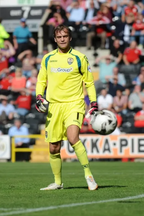 Framed Print : Notts County vs. Bristol City: Roy Carroll in Action, August 31, 2014