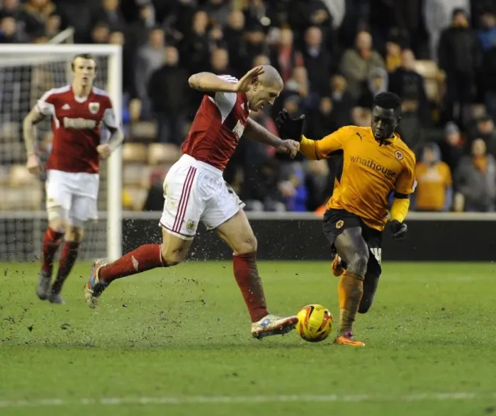Framed Print : Nouha Dicko vs. Adam El-Abd: Intense Battle at Molineux Stadium, Wolverhampton Wanderers vs. Bristol City, Sky Bet League One Framed Print : Nouha Dicko vs. Adam El-Abd: Intense Battle at Molineux Stadium, Wolverhampton Wanderers vs. Bristol City, Sky Bet League One