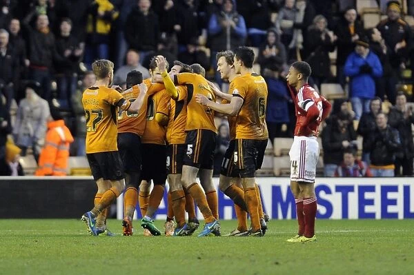 Nouha Dicko's Thrilling Goal Celebration: Wolves Exciting Victory over Bristol City, Sky Bet League One, January 2014