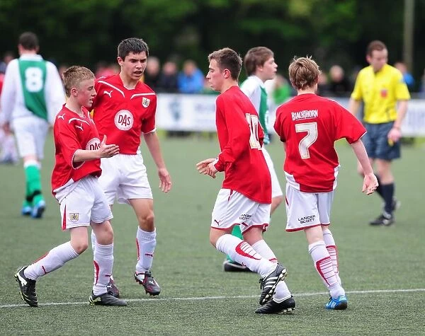 Nurturing Football Stars: 09-10 Bristol City First Team at the Academy Tournament