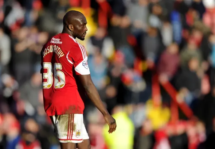 Framed Print : Nyron Nosworthy in Action: Bristol City vs Swindon Town, Sky Bet League One, 2014 Framed Print : Nyron Nosworthy in Action: Bristol City vs Swindon Town, Sky Bet League One, 2014