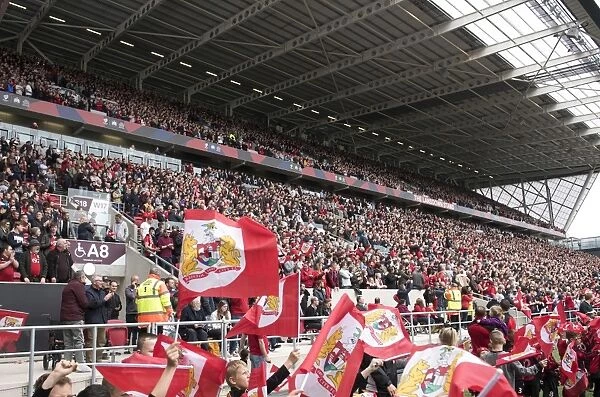 Packed Lansdown Stand: The Thrilling Atmosphere of Bristol City vs Birmingham City at Ashton Gate