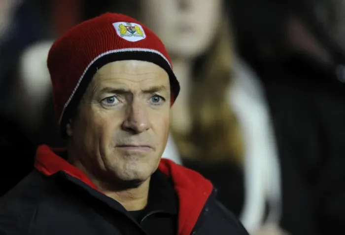 Framed Print : Passionate Bristol City Fan Celebrates at Ashton Gate Stadium during FA Cup Third Round Replay